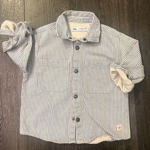 Zara Toddler Boys Jean Striped Jacket 3-4